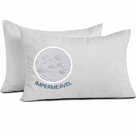 Kit Dois Protetores Impermeáveis para Travesseiro SILENCIOSO Confortpremium