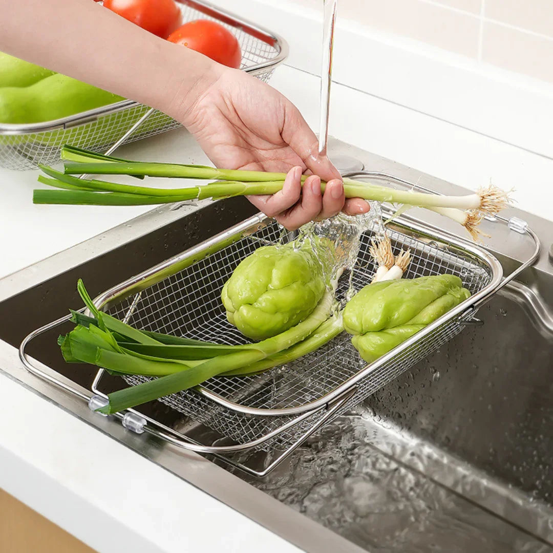 Escorredor Retrátil para Frutas e Verduras Drenox