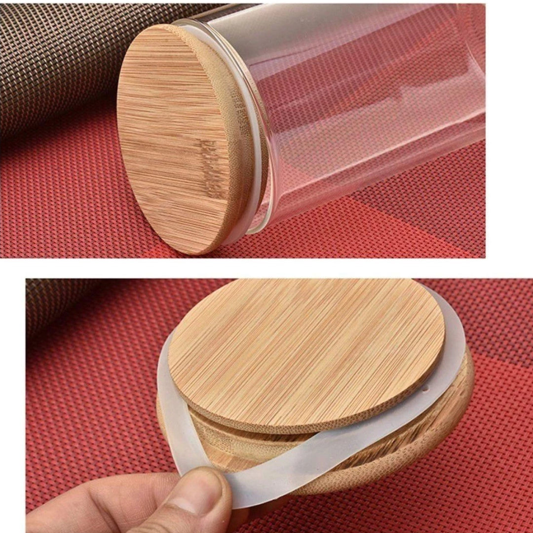 Kit 6 Potes Porta Temperos Zen