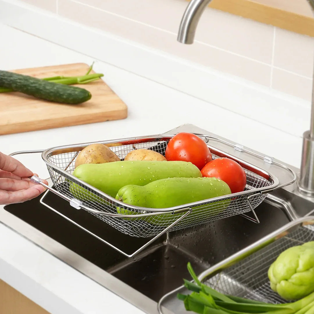 Escorredor Retrátil para Frutas e Verduras Drenox