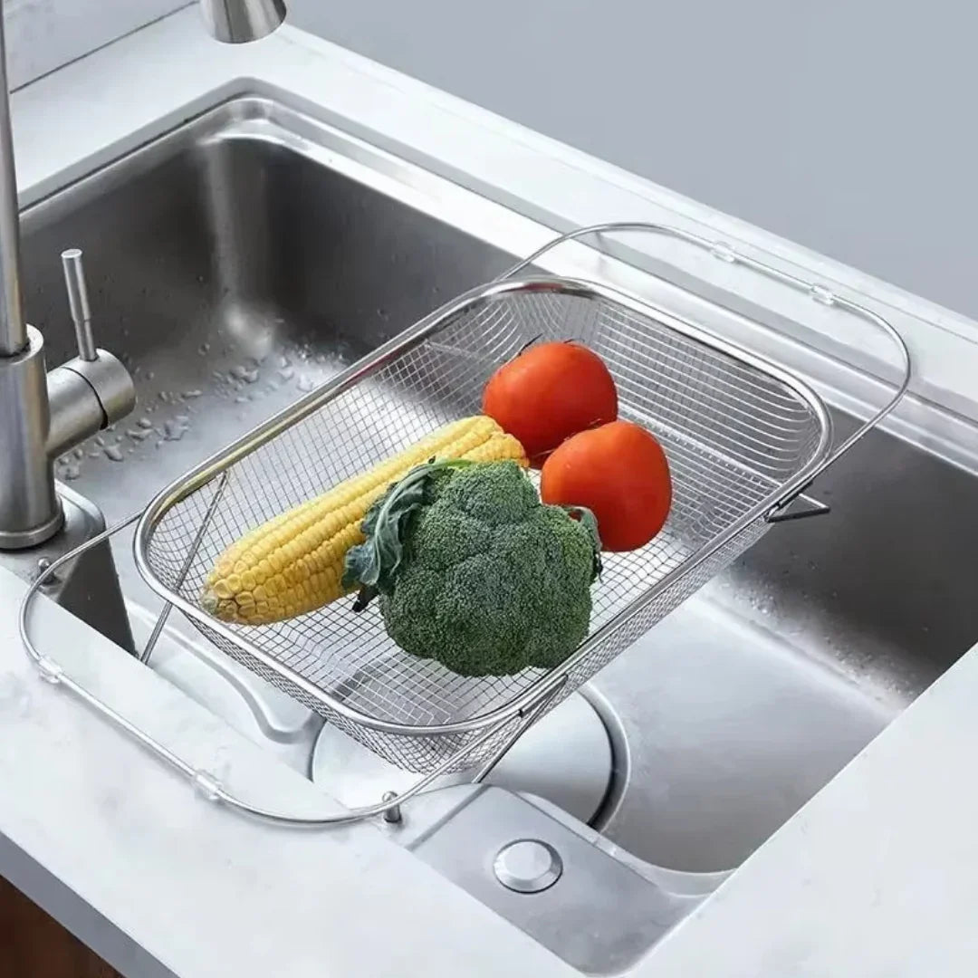 Escorredor Retrátil para Frutas e Verduras Drenox