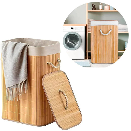 Cesto de Roupas em Bambu Ecoflor