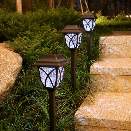 Kit 2 Luminárias de Luz Solar Super Led para Jardim EcoGlow
