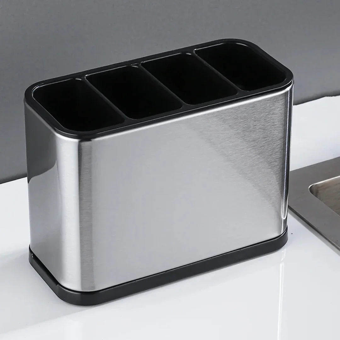 Porta Talher de Aço Inoxidável PrimeClean