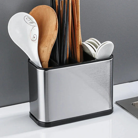 Porta Talher de Aço Inoxidável PrimeClean