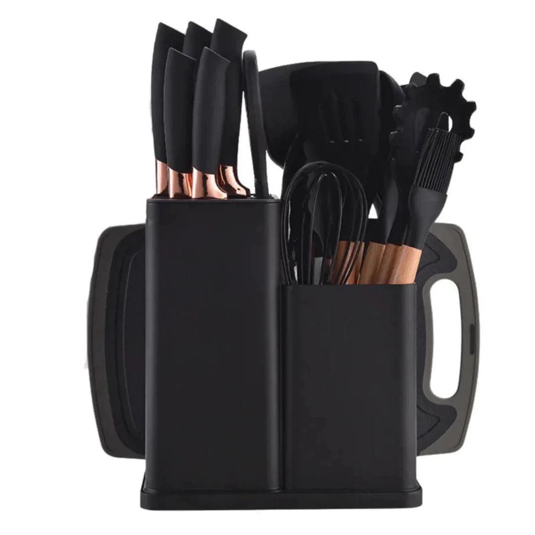 Kit Utensílios De Cozinha 19 Pçs Em Silicone HomeChef