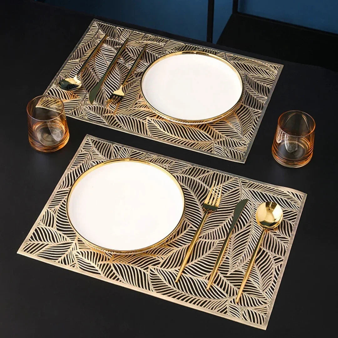 Jogo Americano Quadrado 4 peças Elegância em Mesa