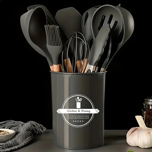Kit C/12 Peças de Utensílios de Cozinha em Silicone HomeChef