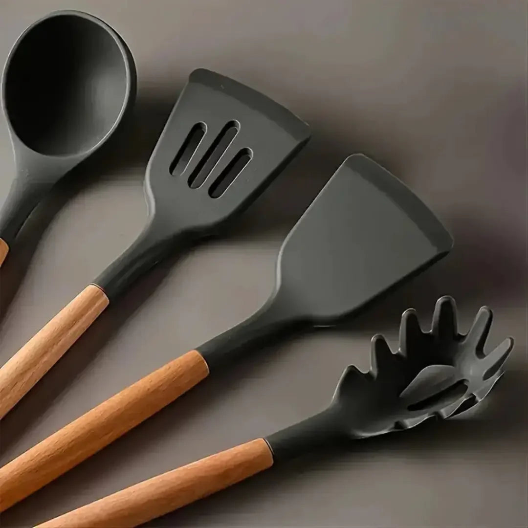 Kit C/12 Peças de Utensílios de Cozinha em Silicone HomeChef
