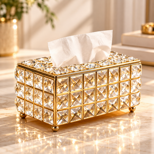 Porta Lenços de papel em Acrílico CrystalDecor