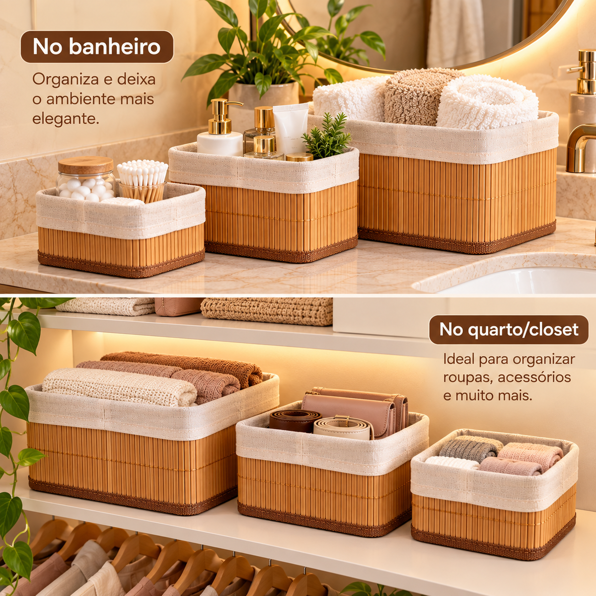 Kit Cesto Multiuso Organizador Essenza