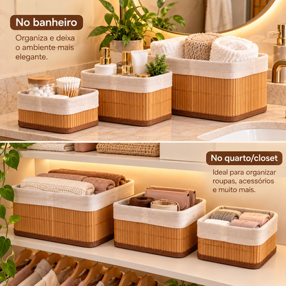 Kit Cesto Multiuso Organizador Essenza