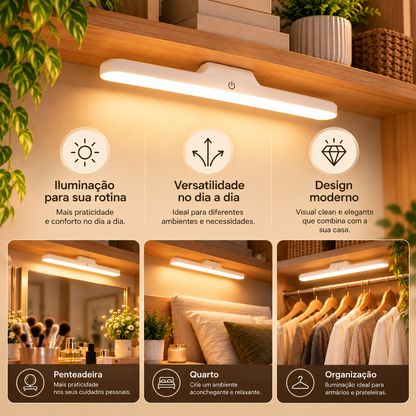 Luminária BeautyGlow 3 em 1 Magnética