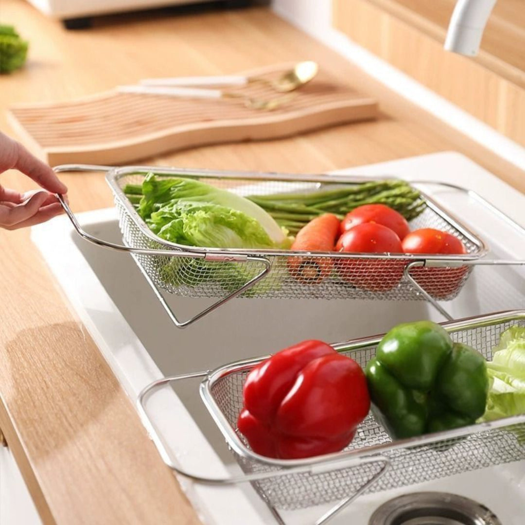 Cesto de Drenagem para Lavar Frutas e Verduras Drenainox