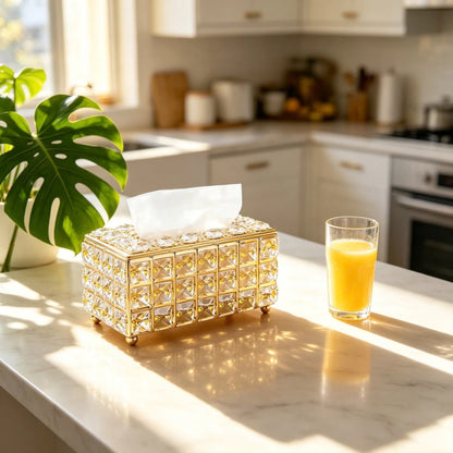 Porta Lenços de papel em Acrílico CrystalDecor